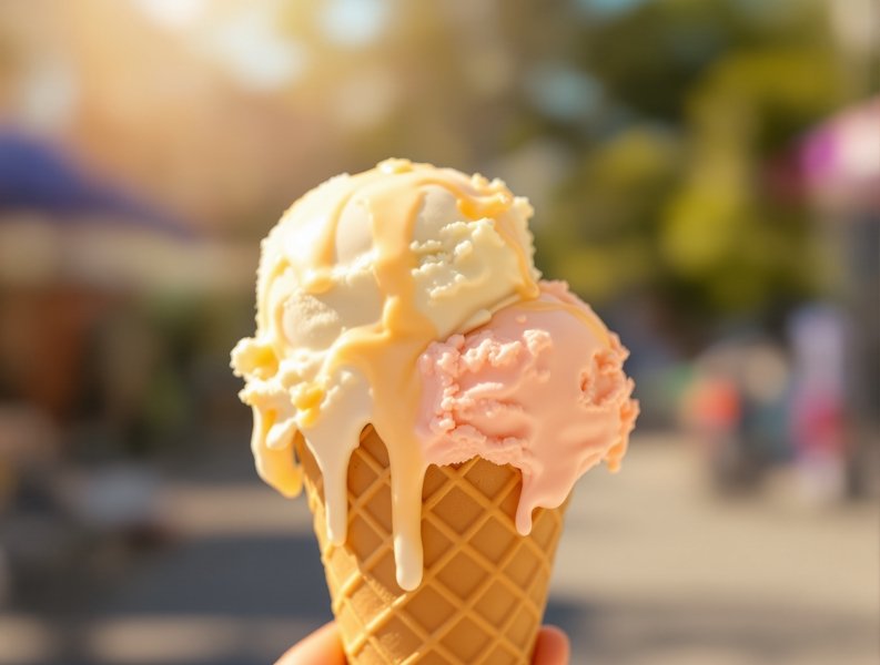 夏日限定，一口绵密的冰淇淋 - 秘密影院美食手账栏目封面图