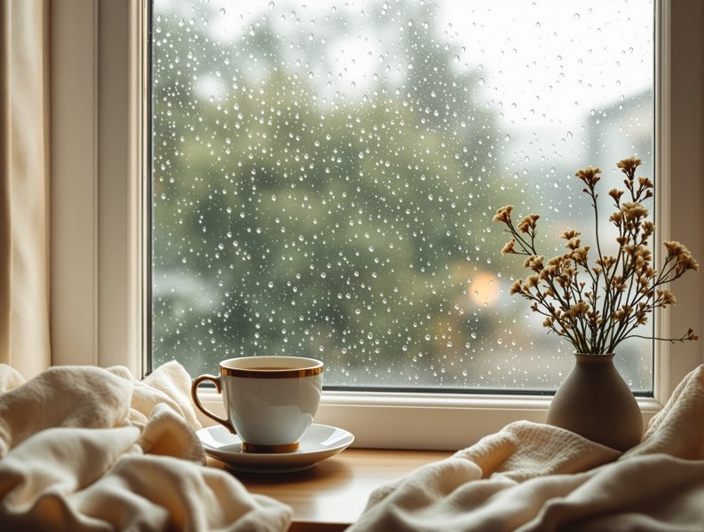 雨天的窗边，适合想一些温柔的事 - 秘密影院心情随笔栏目封面图